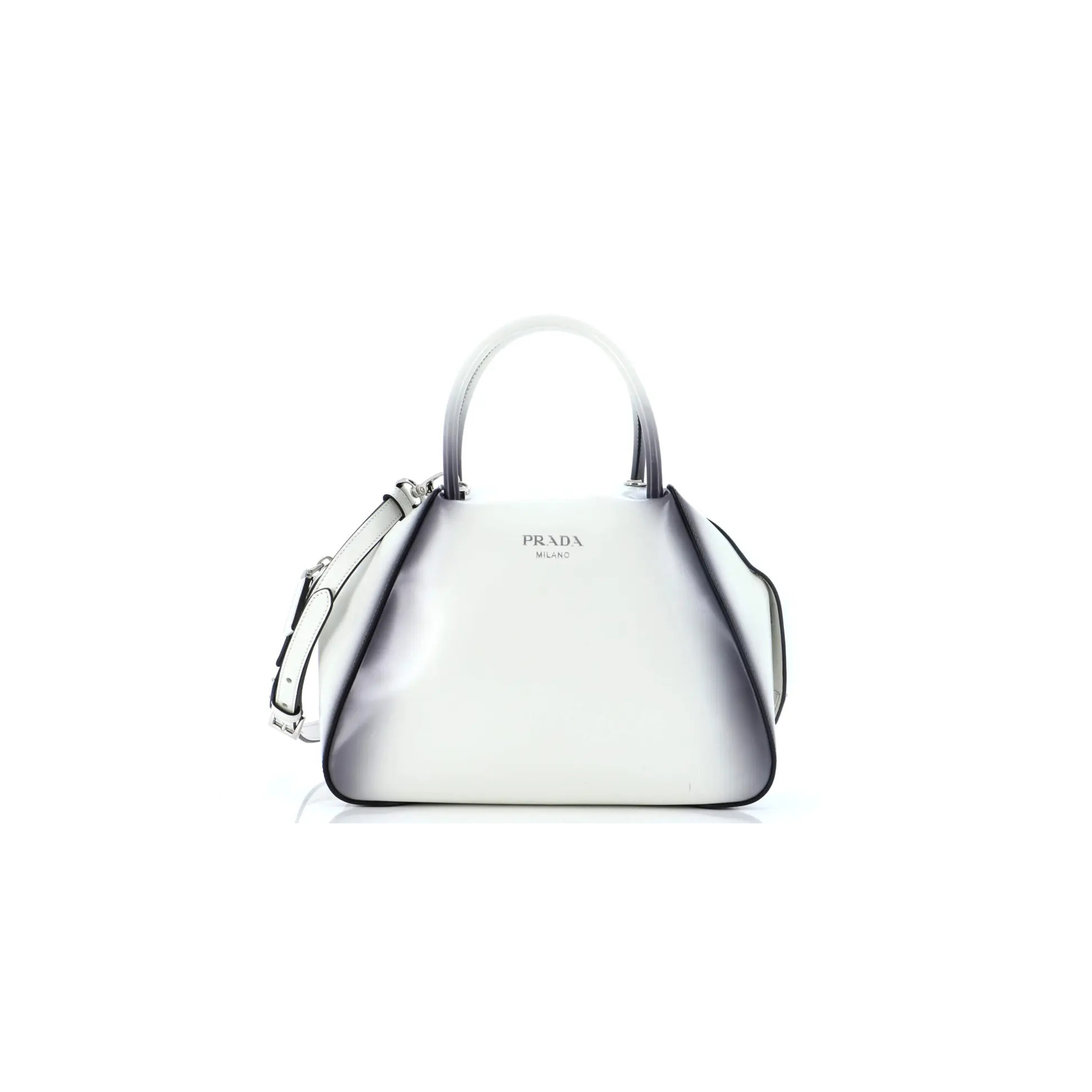 PRADA SMALL BRUSHED LEATHER PRADA SUPERNOVA HANDBAG 1BA366 (25.5*18*13.5cm)